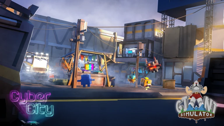 Giant Simulator Roblox industrial city environment